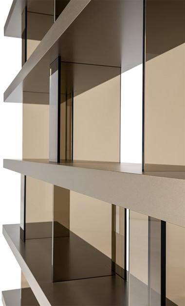 Reflex Модульный открытый книжный шкаф из дерева и стекла Tango sun-id-1360419 - Вид №2