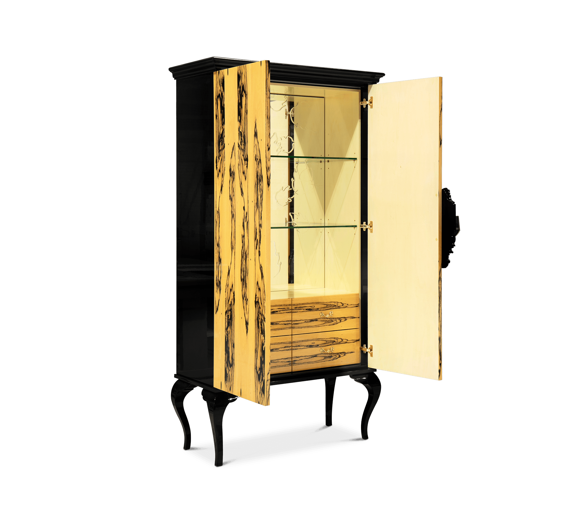 0-208 Королевский кабинет Гуггенхайма из черного дерева Boca Do Lobo  - Вид №1