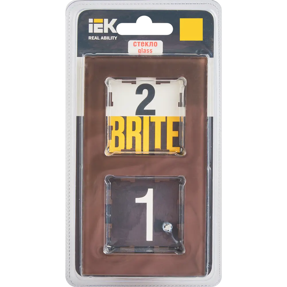 Рамка для розеток и выключателей IEK Brite 2 поста цвет бронза 87761314 STLM-2148552 - Вид №3