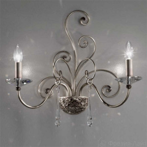 Masca 1828/A2 argento Damasco бра