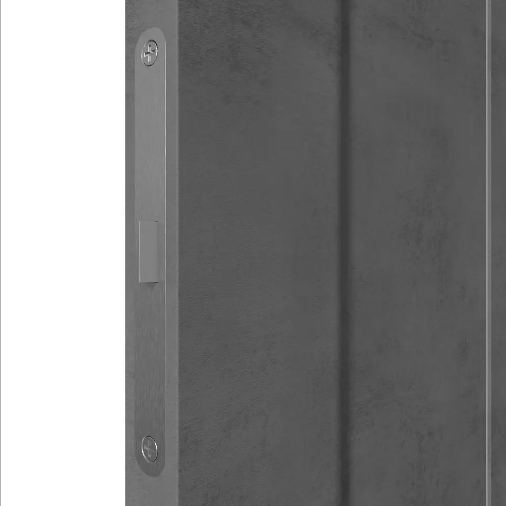 Дверь межкомнатная со стеклом Сиэтл 80x200 см ПВХ цвет лофт тёмный с замком и петлями 82624816 STLM-2071690 VFD  - Вид №6