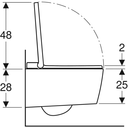 146.224.21.1 Подвесной унитаз настенный Белый Geberit  Германия  - Вид №4