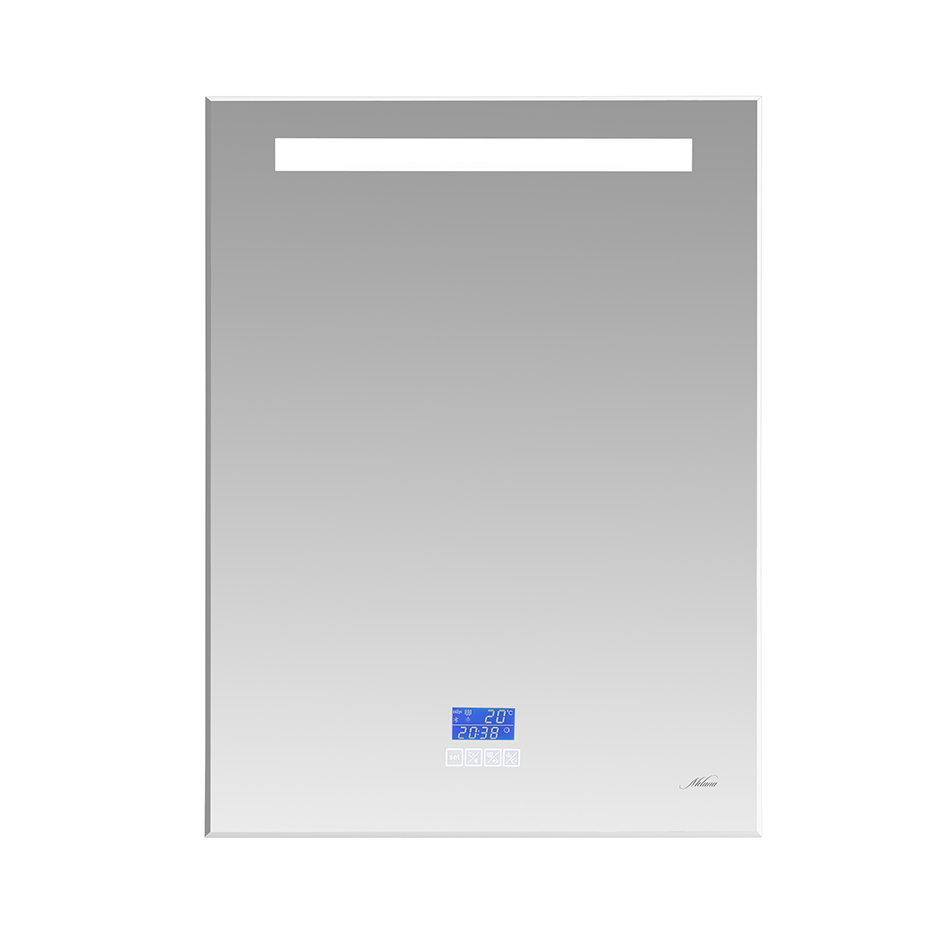 Зеркало с LED-подсветкой MELANA-6080 подогрев/часы/Bluetooth (MLN-LED023)  - Вид №1