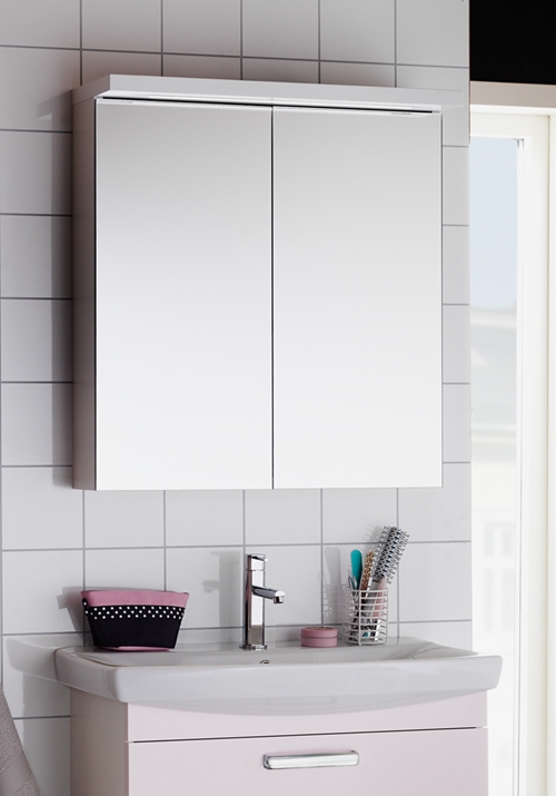 1751020 Life Mirror Cabinet 600 White Hafa  Белый  - Вид №1