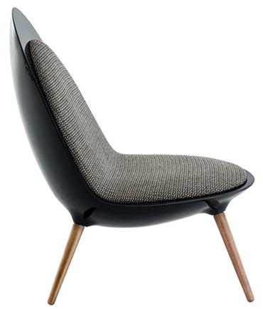 HC28 Cosmo Кресло с обивкой из стекловолокна Uovo 32f005 - Вид №1