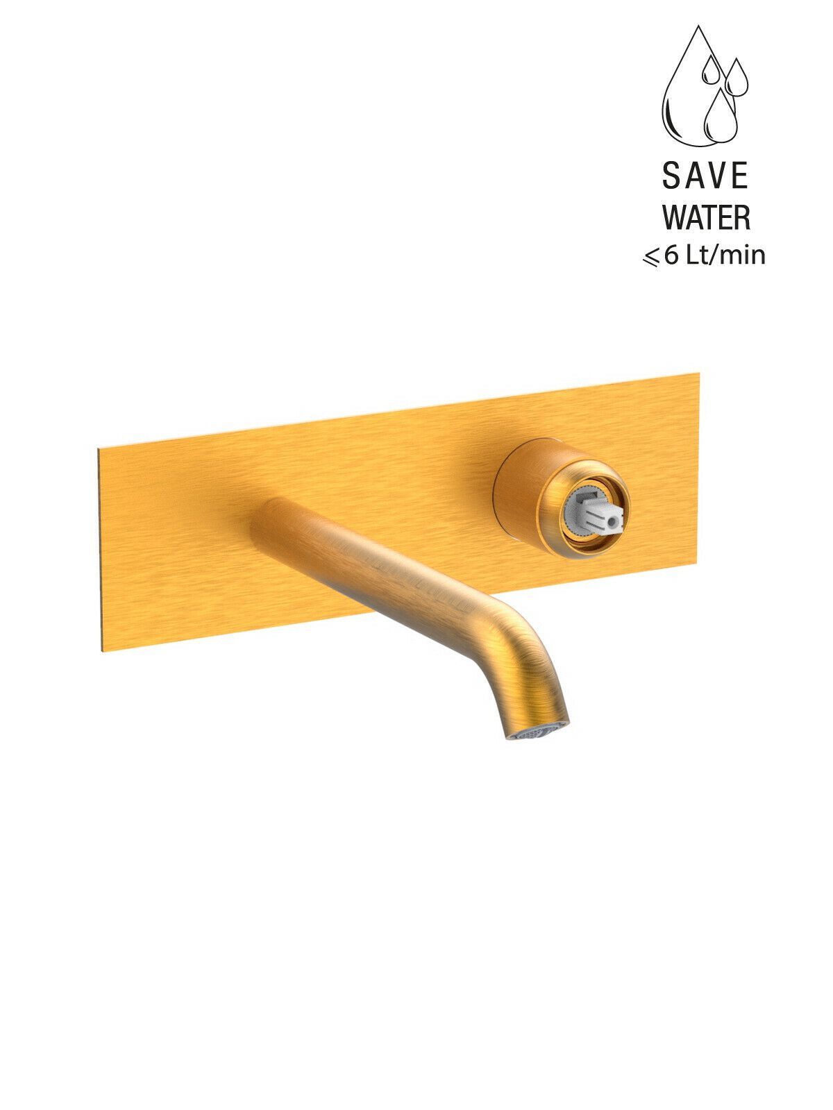 Настенный смеситель для раковины с 2 отверстиями без слива Rubinetterie Frattini Pepe XLS ARCH-00148159 - Вид №22