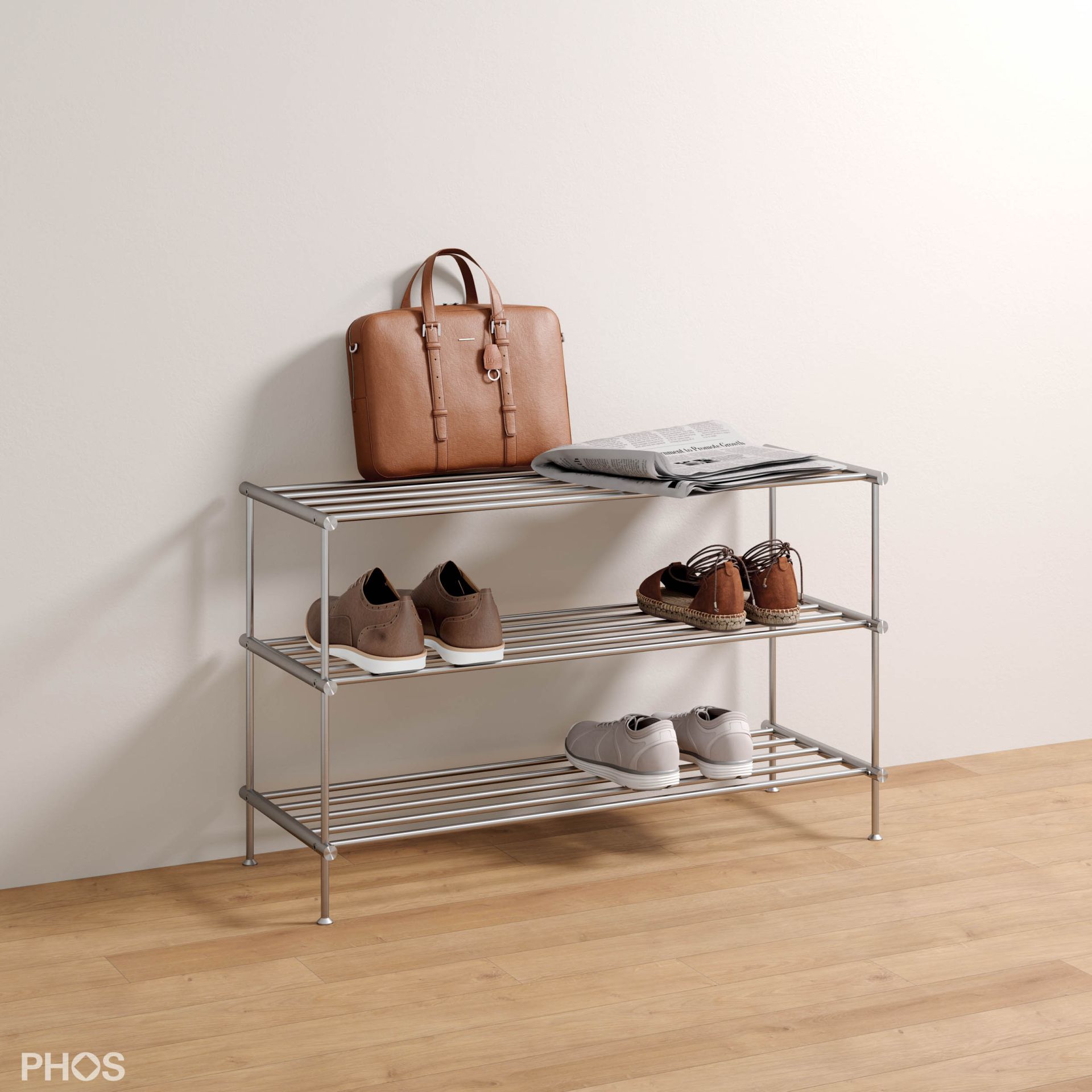 SR900-3 Полка для обуви, 3 уровня, ширина 90 см. PHOS  - Вид №4