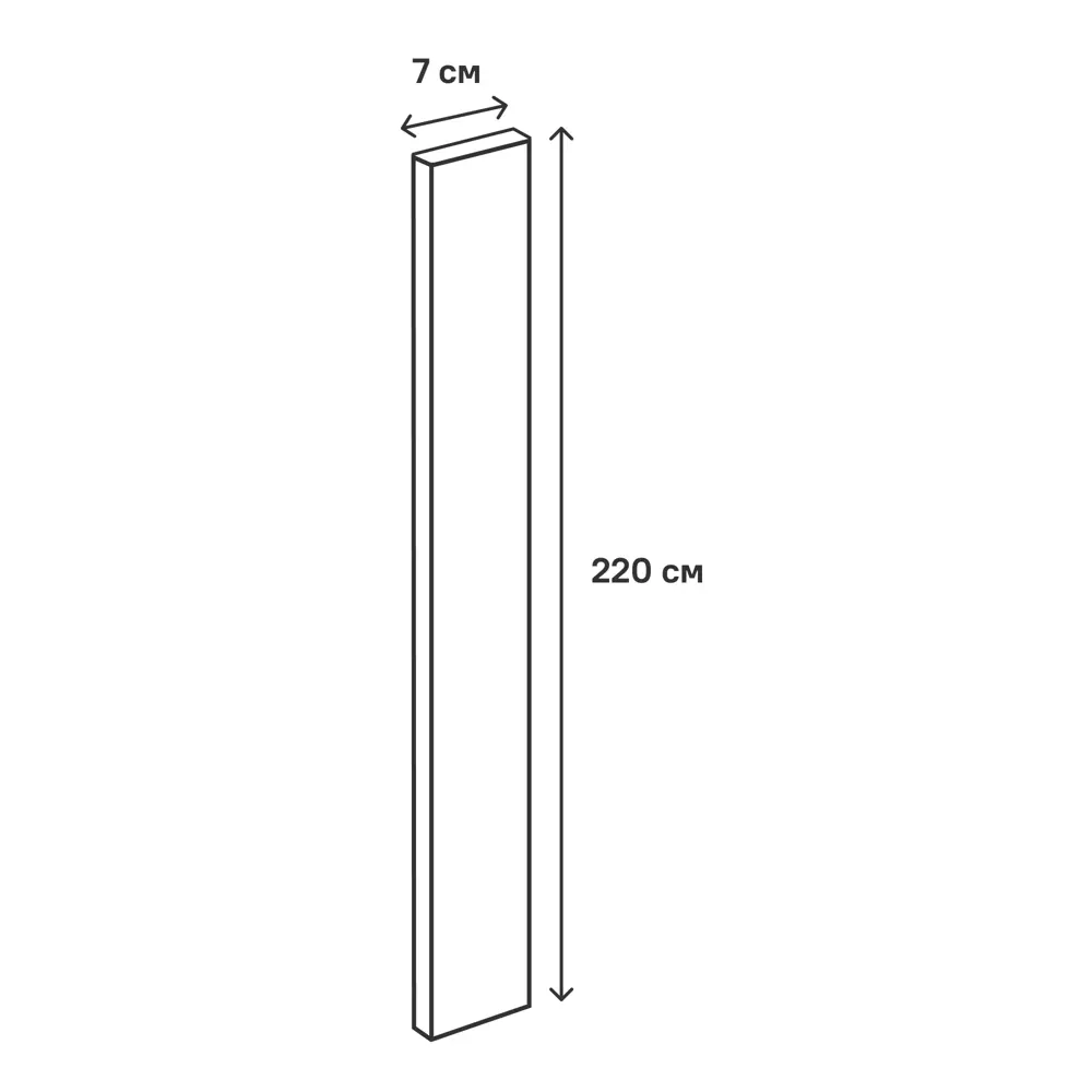 Карниз для кухонного шкафа Оксфорд Delinia ID 220x7 см ЛДСП цвет бежевый 82309105 STLM-2168144 - Вид №7