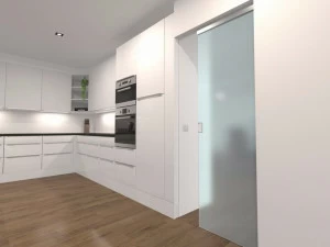 Argent Alu Невидимая рамка для раздвижных стеклянных дверей