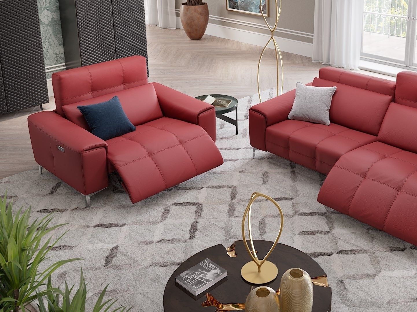 2-местный кожаный диван Sofanella SALENTO MINI ARCH-00029112 - Вид №4