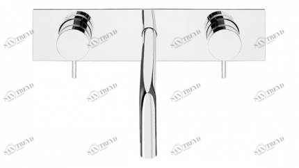 T1.161.3F Смеситель для раковинины настенный с автоматическим клапаном Waterrevolution Line FLOW Water Evolution 