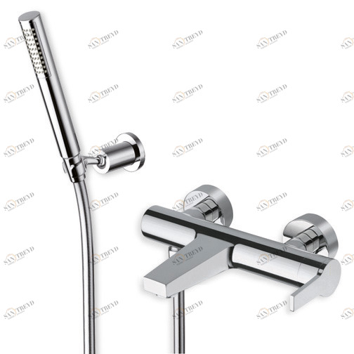 CRIDI101 Внешний смеситель для ванны с гибким шлангом LONG LIFE и регулируемым ручным душем против известкового налета Cristina Rubinetterie 