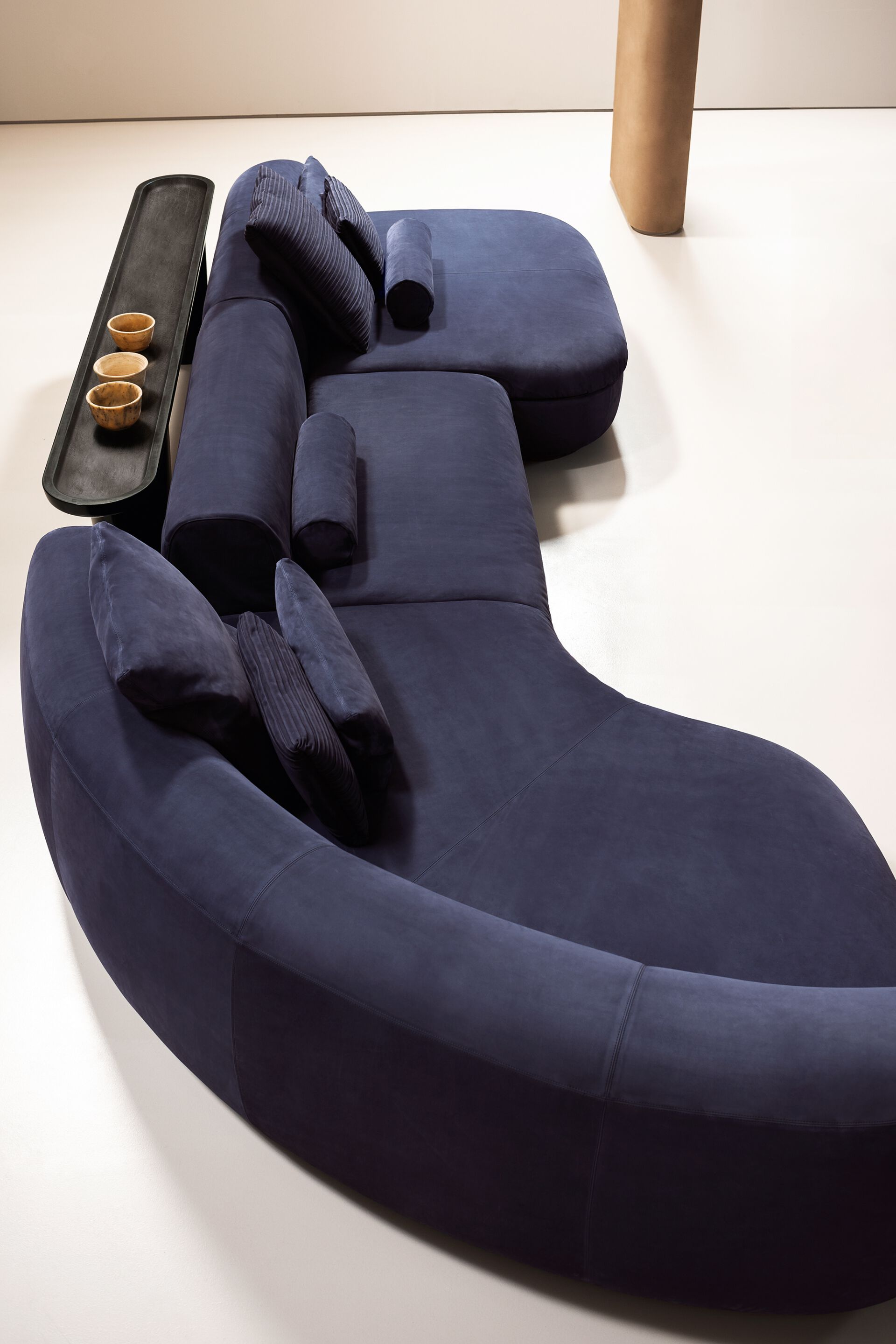 Кожаный модульный изогнутый диван Baxter Piaf ARCH-00022019 - Вид №3