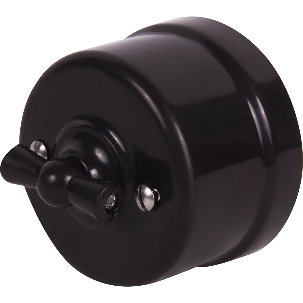 Выключатель Electraline Bironi ретро с поворотным механизмом для открытой проводки 82063838 STLM-0018568