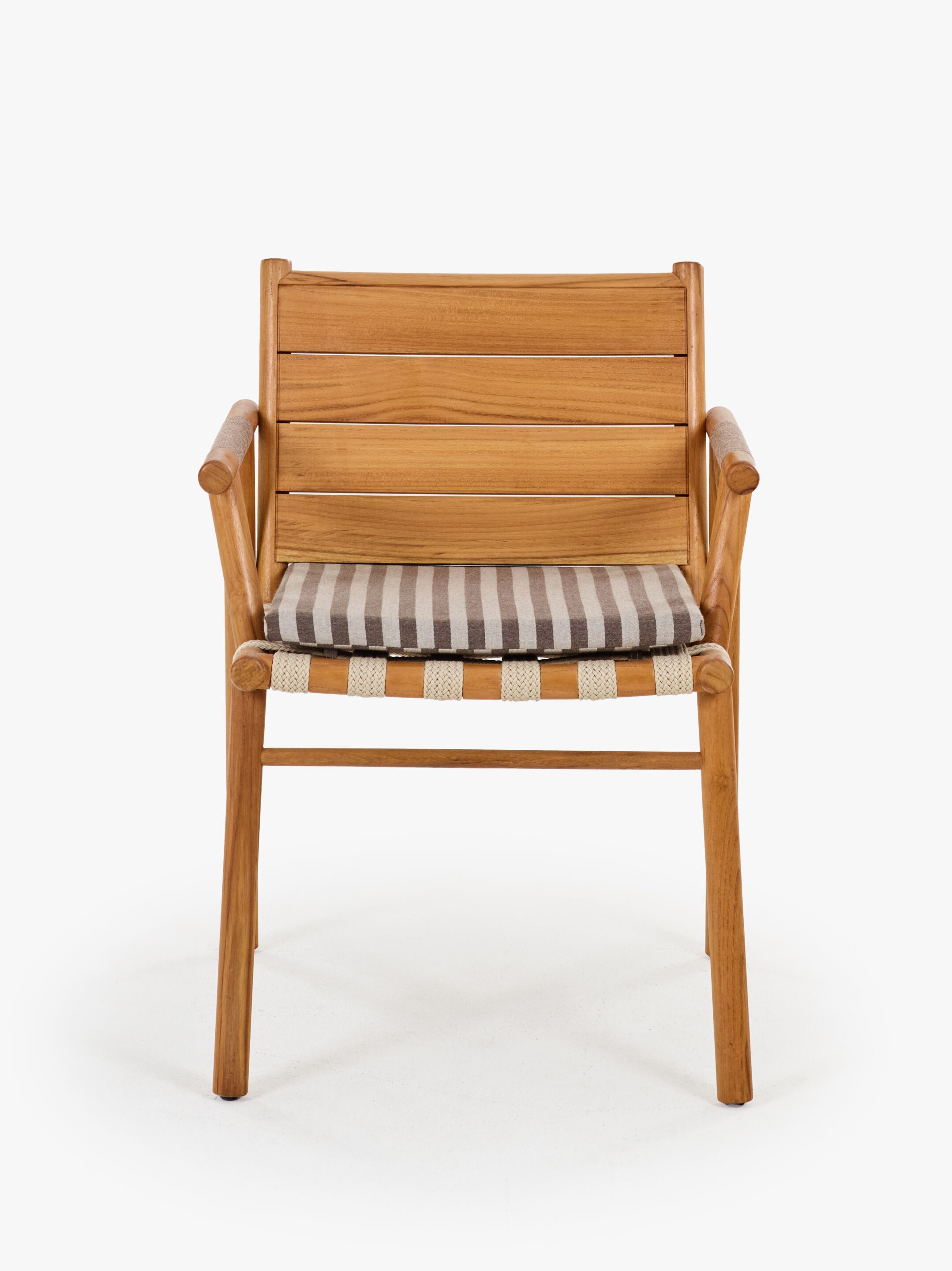 Стул для сада из тикового дерева с подлокотниками YAAZ Uz ARCH-00131019 - Вид №1