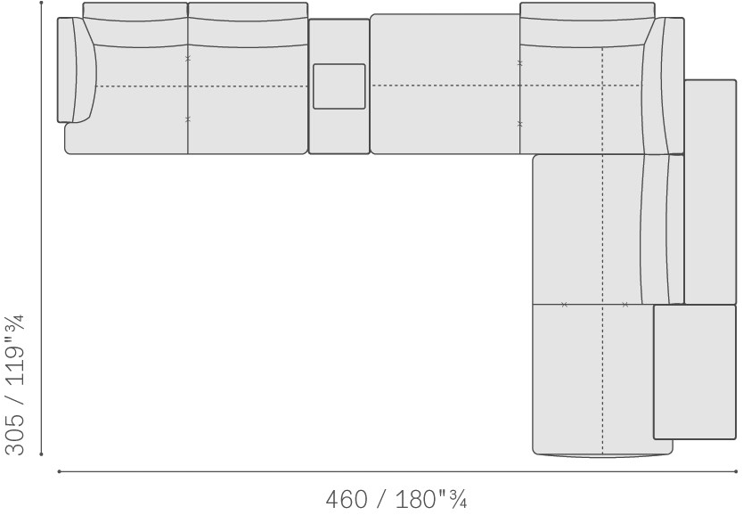 Poltrona Frau Модульный тканевый диван La collezione - divani e poltrone sun-id-1451549 - Вид №11