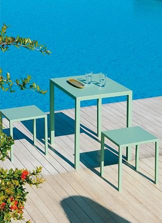 Vermobil Квадратный садовый стол из алюминия Quatris Qta7070 - qta8080 - Вид №2