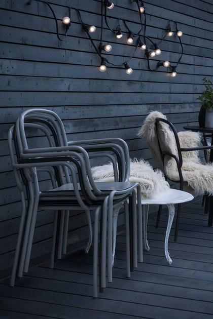 CHAIRS & MORE Стул из лакированного металла с подлокотниками Moyo sun-id-1467028 - Вид №15