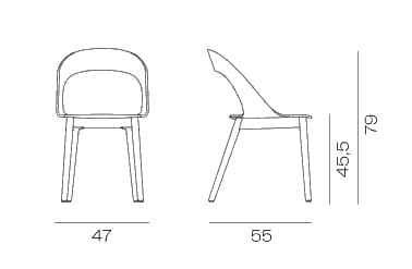 Стул из ясеня с открытой спинкой Vergés Goose ARCH-00022828 - Вид №2