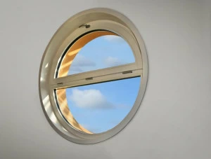 NAVELLO Поворотно-поворотное окно из дерева с изогнутыми дверцами Omero