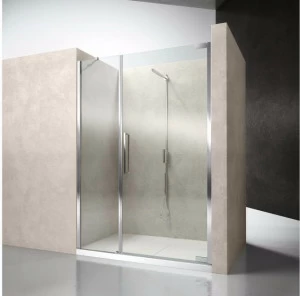 VISMARAVETRO Душевая кабина стеклянная ниша с распашной дверцей Flare
