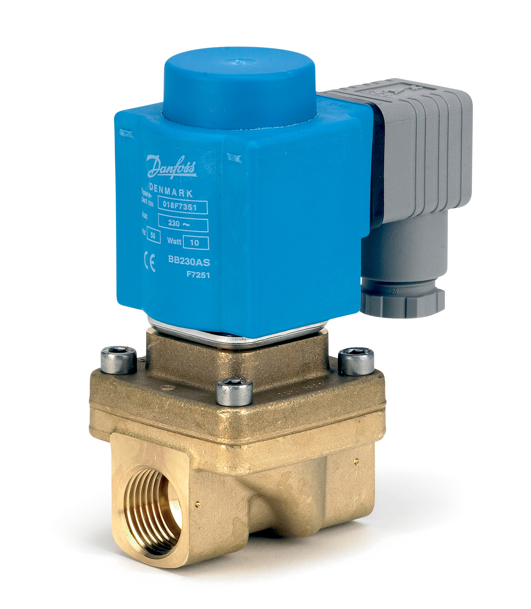 Danfoss EV250B — двухходовые электромагнитные клапаны с принудительным подъемом Клапан электромагнитный EV250B 032U158002  - Вид №3