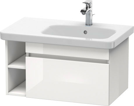 DS639304343 Тумбочка подвесная DuraStyle #DS6393 730 x 448 мм Базальт матовый, декор Duravit - Вид №2
