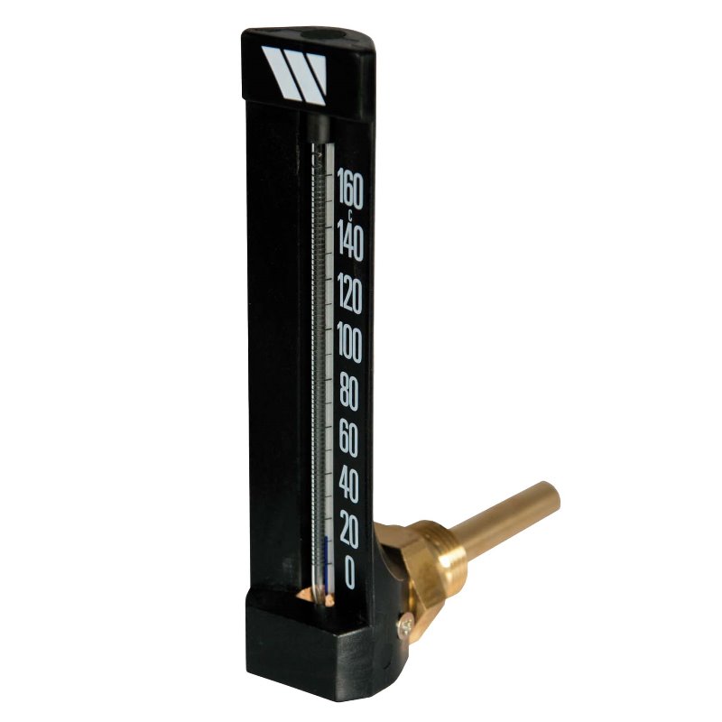 Термометр спиртовой MTW прямой WATTS Ind 160 град.C гильза 100мм 10006442 - Вид №2
