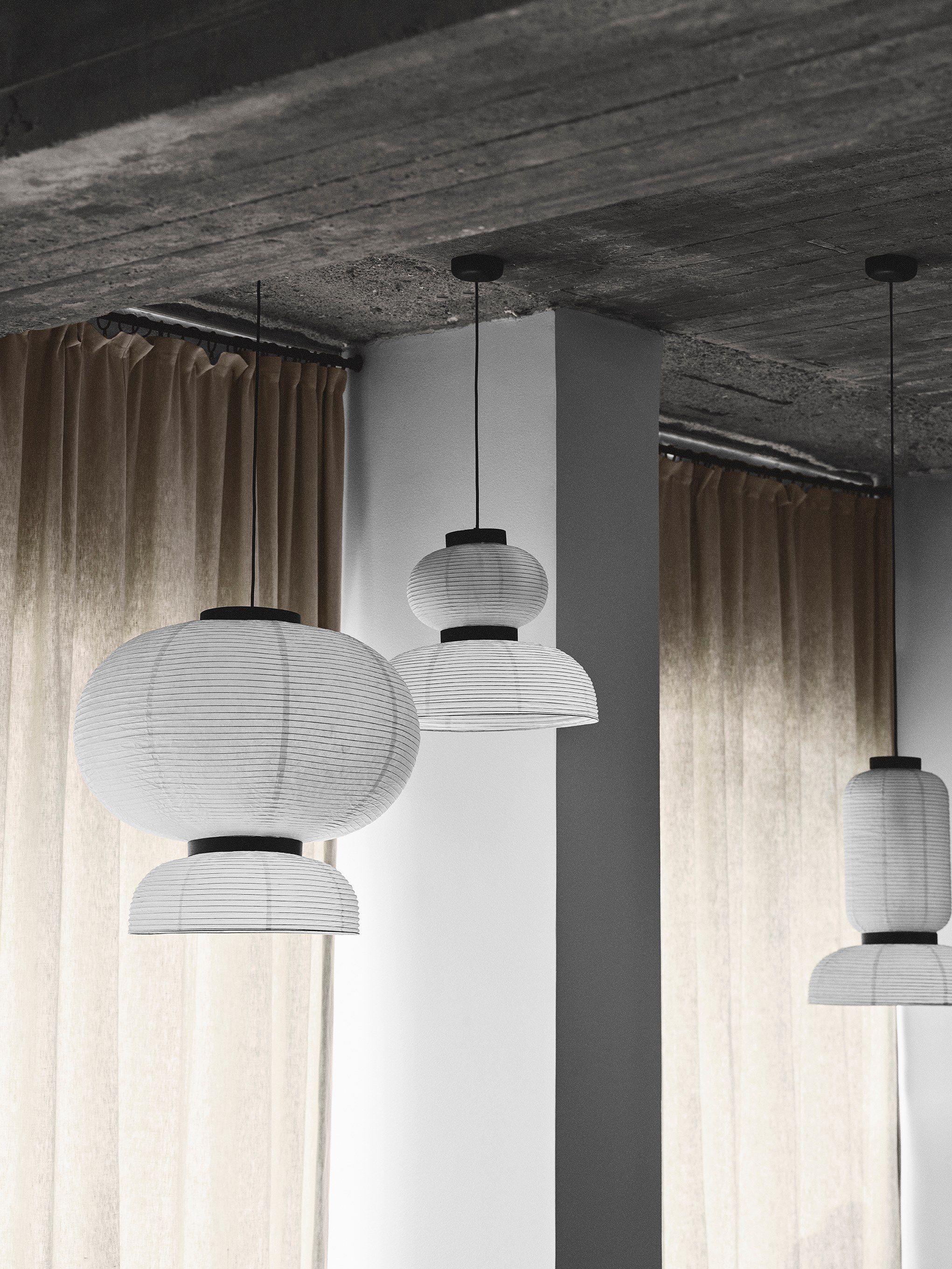 Рисовая бумага подвесной светильник In Stock &amp ARCH-00014268 - Вид №6