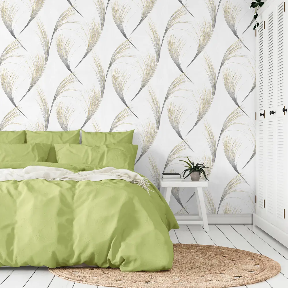 Victoria Stenova Harmoni - Флизелиновые обои черно-белые с эффектом горячего тиснения 87904512 HARMONIA STLM-0076108 - Вид №3