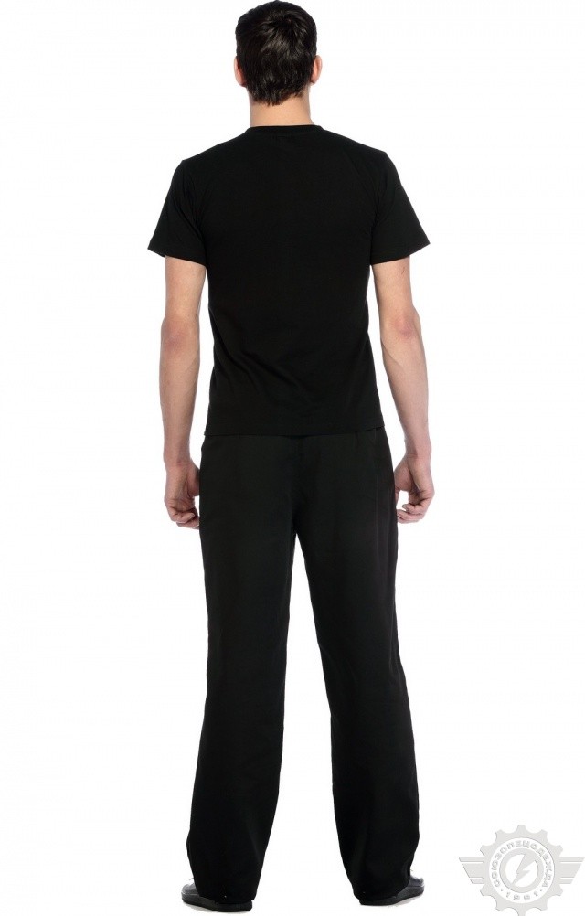 61083 Футболка "Престиж" черная  Одежда для официантов  размер L (50) Спецодежда  - Вид №9