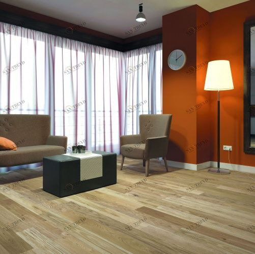 Массивная доска Baltic Wood Selection Du Sommelier Шардоне Дуб Рустик с брашью (Текстурированная) 730-2200х145 мм 2400200051