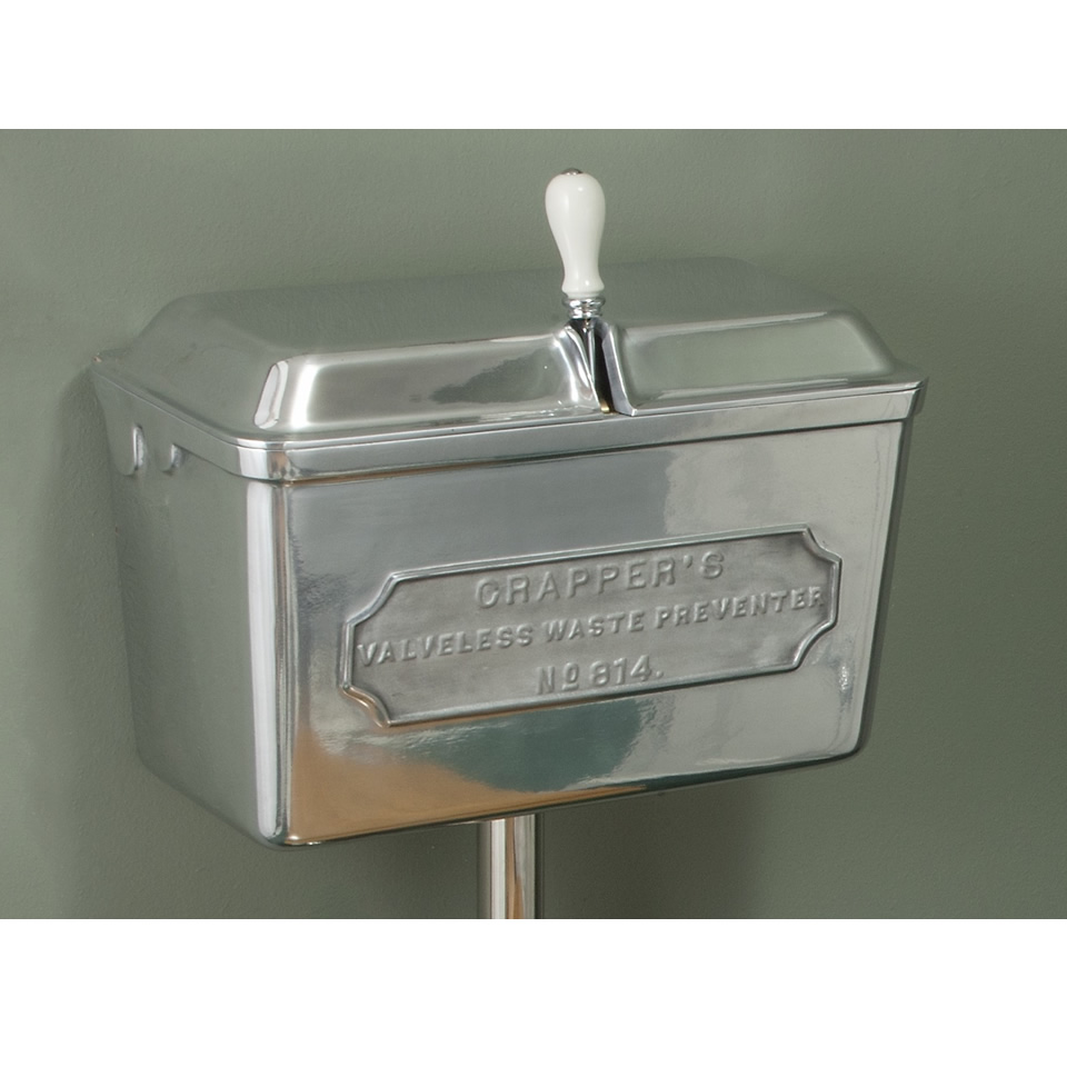 TC814LLPA Бачок из полированного металла низкого уровня Thomas Crapper  - Вид №2