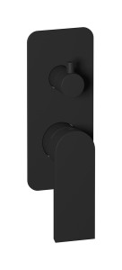 Внешние части встроенного в стену смесителя на 3 потребителя WE ARE IB k3312np Matt Black K3