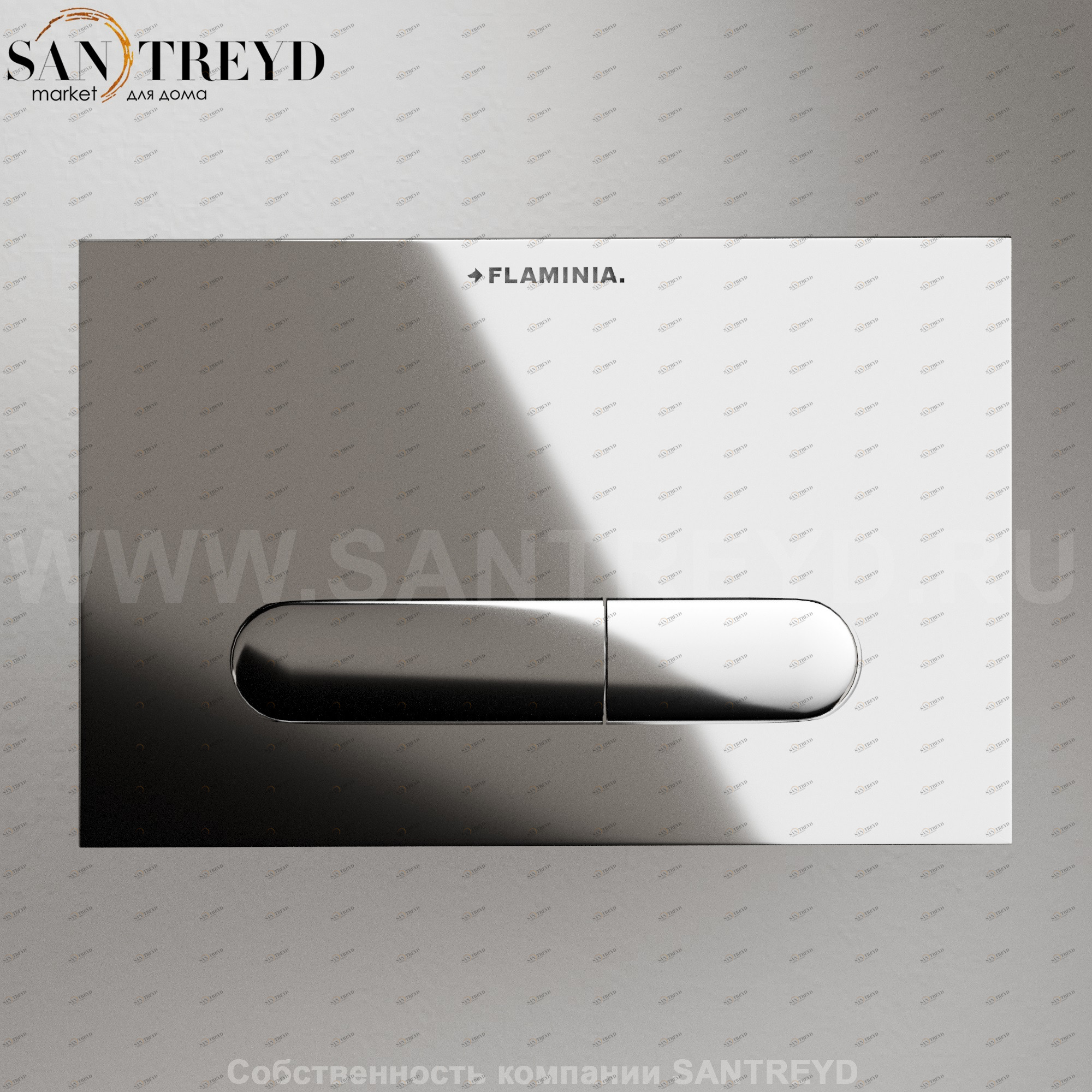 Flaminia BOUND Кнопка слива для инсталляции хромированная 064522FL.CR Ceramica Flaminia Ricambi 064522FLCR