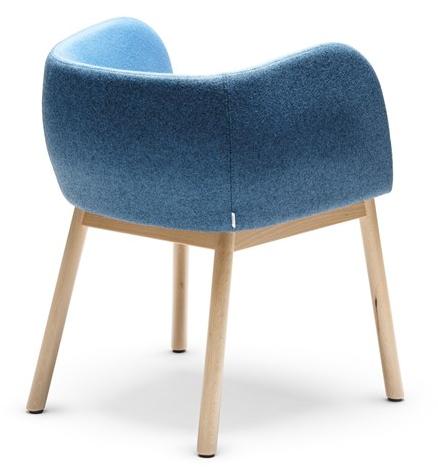 CHAIRS & MORE Кресло из ткани с подлокотниками Mousse sun-id-1420124 - Вид №3