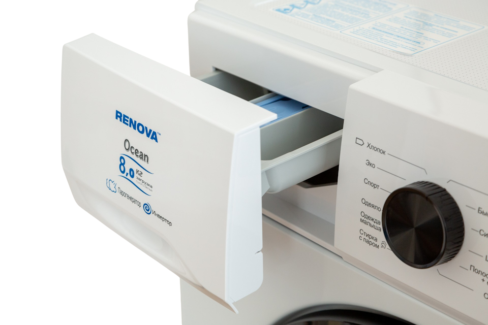 9182152 Стиральная машина RENOVA WAF-8014ISM31 белый STDN-0100722 - Вид №3