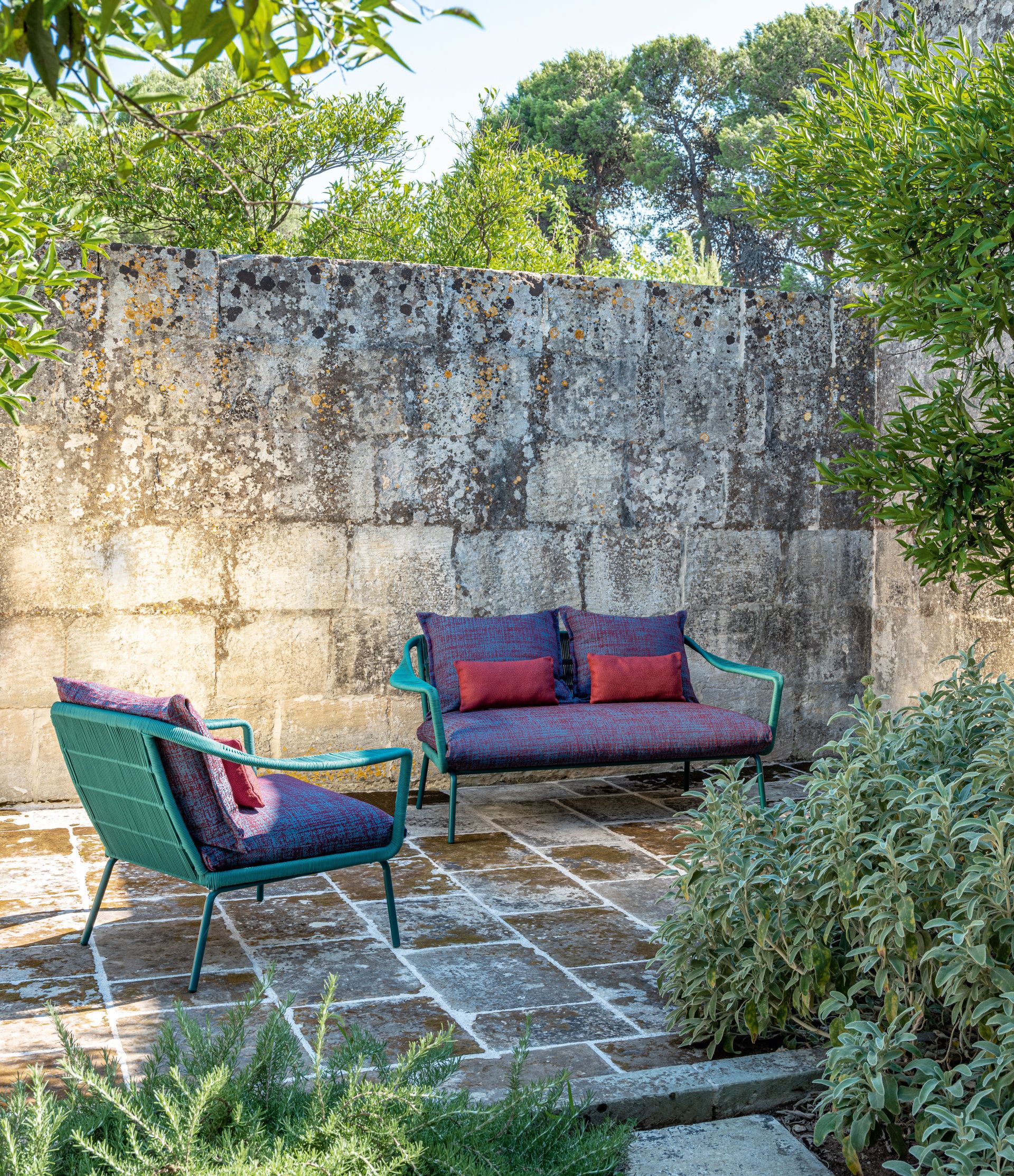 Тканевое садовое кресло с подлокотниками Talenti Cruise Alu ARCH-00142348 - Вид №2