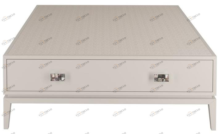 FRATO Низкий лакированный деревянный журнальный столик с вещевым ящиком  Ffu080007aag 