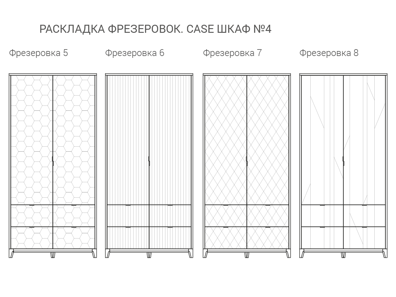 Шкаф распашной двухдверный бирюзовый Case №4 THE IDEA  210413 Синий  - Вид №7