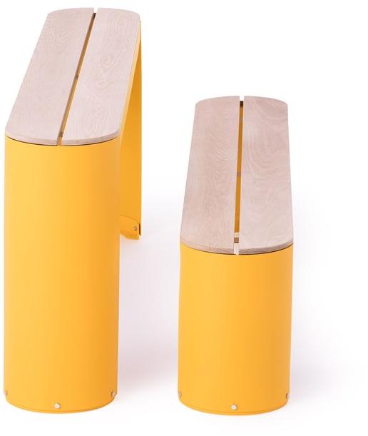 Nola Industrier Лакированная скамья без спинки Urban play U07-10 bench - Вид №2