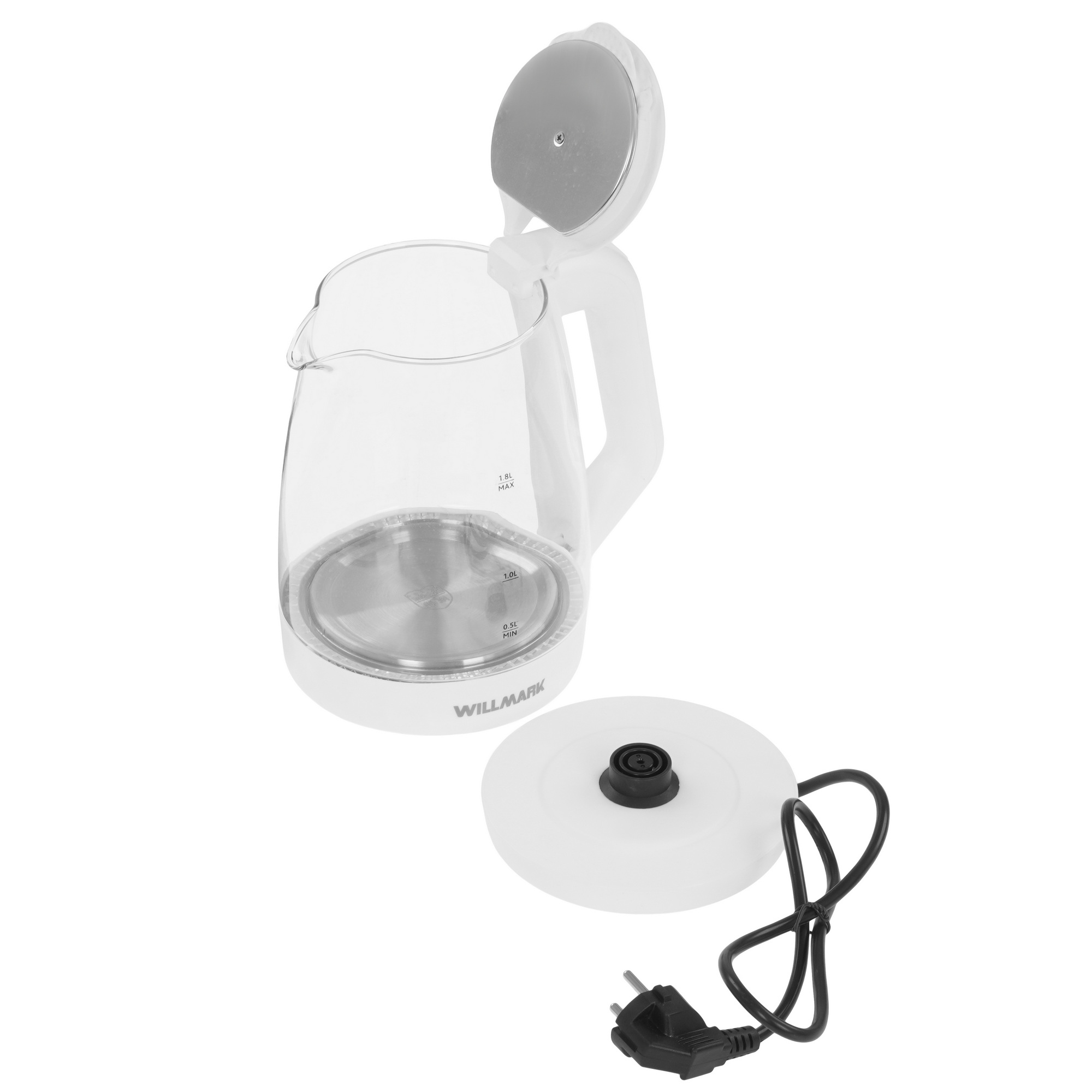 9269579 Электрочайник WILLMARK WEK-1823G белый STDN-0034666 - Вид №4