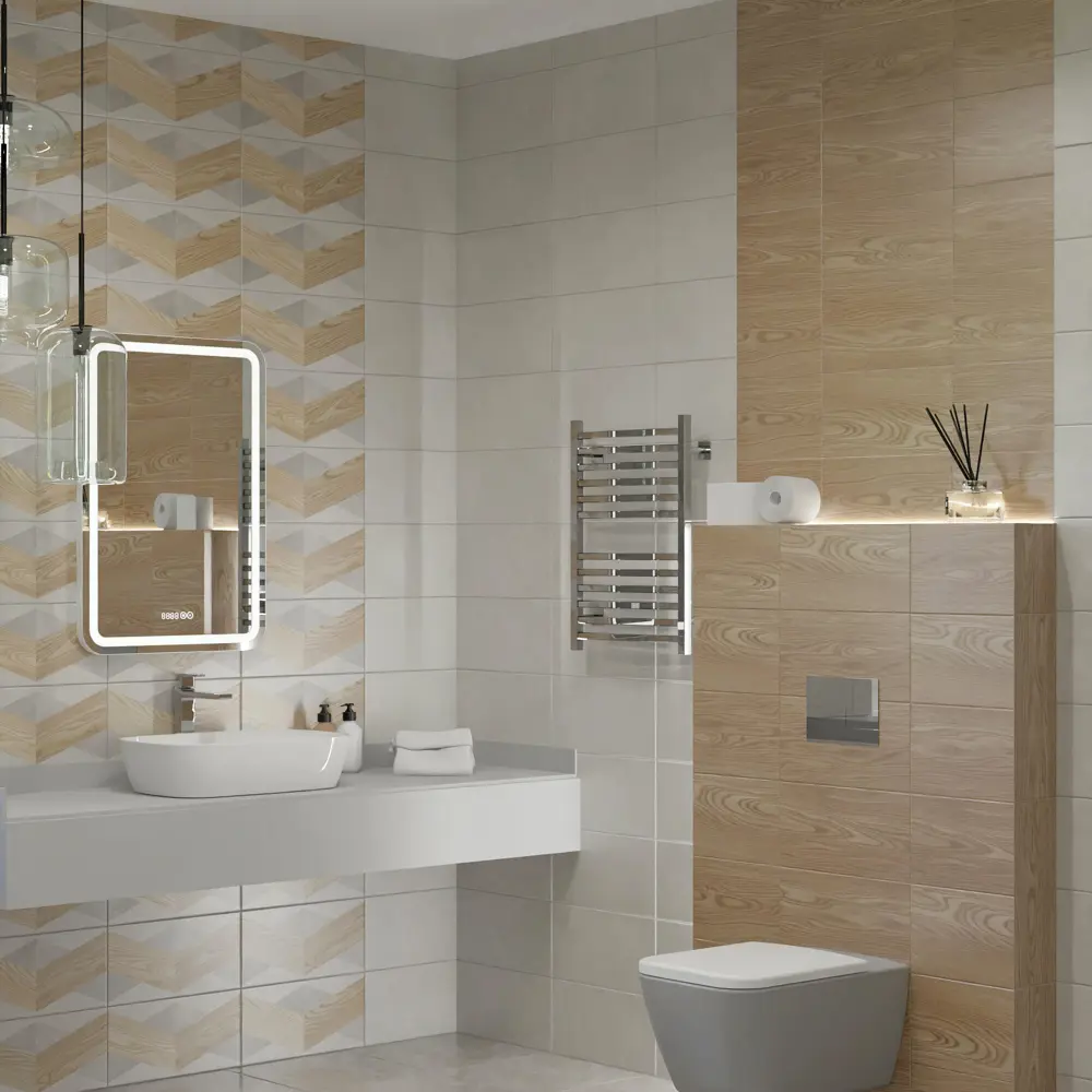 Плитка настенная Mersey Wood2 A0554V24102 20x40 см 1.6 м² матовая цвет микс Santreyd STLM-2147920 - Вид №5