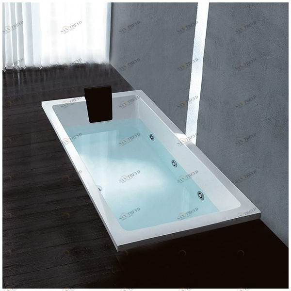 Ванна Gruppo treesse Quadra 150 V0707-SX белая с гидромассажем прямоугольная встроенная левая STDV0707SX