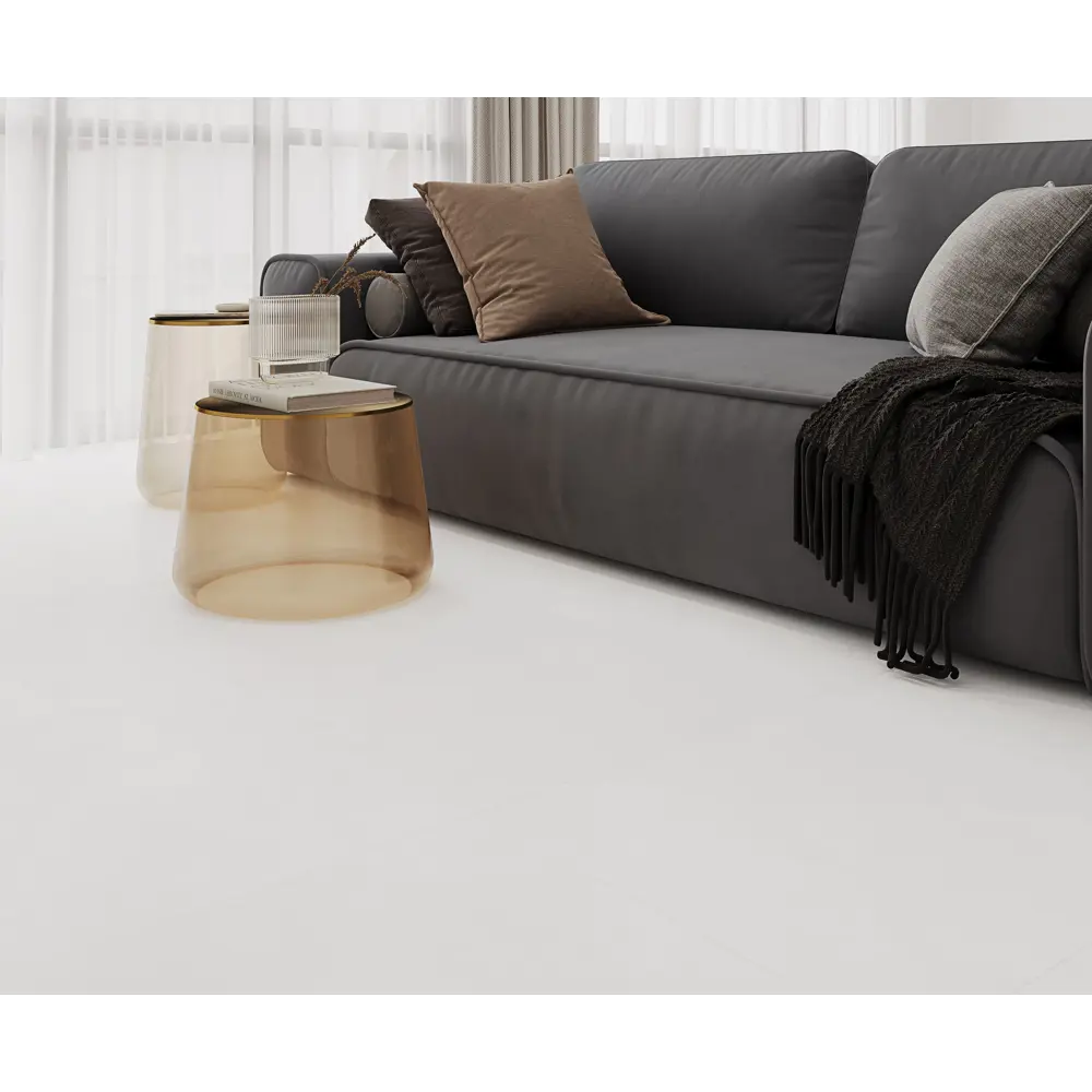 Глазурованный керамогранит Ceradim Royal Swiss White 60x60 см 1.44 м² лаппатированный цвет белый 89457839 STLM-2063143 - Вид №3