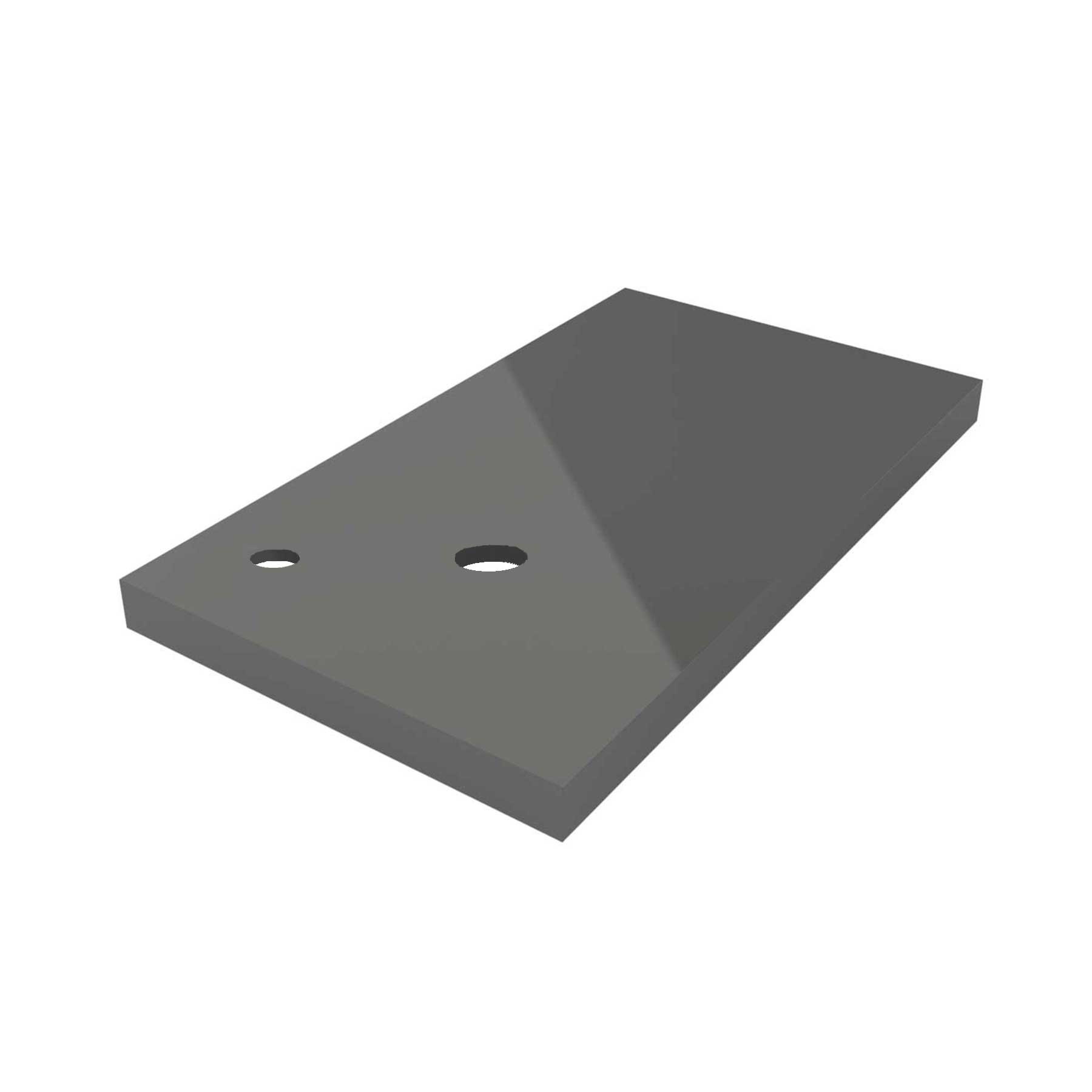 23170 SALGAR Столешница механизированная от 1001 до 1400 GLOSS GREY 50 мм Глянцевый серый 
