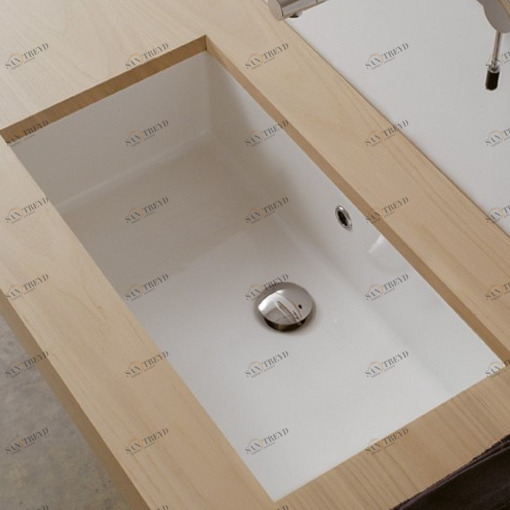 8091 Накладная раковина под столешницу  прямоугольная Scarabeo Ceramiche Gala-Tech-Miky