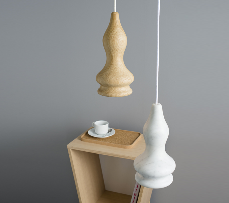 Ex.T Blub 3 Подвесной светильник из натурального дуба EXBLUB3 - Вид №2