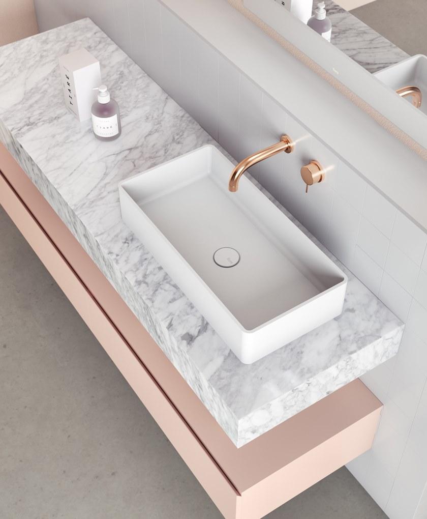 Fiora Настенная тумба под умывальник из полиуретана с ящиками Making sun-id-1515711 - Вид №19