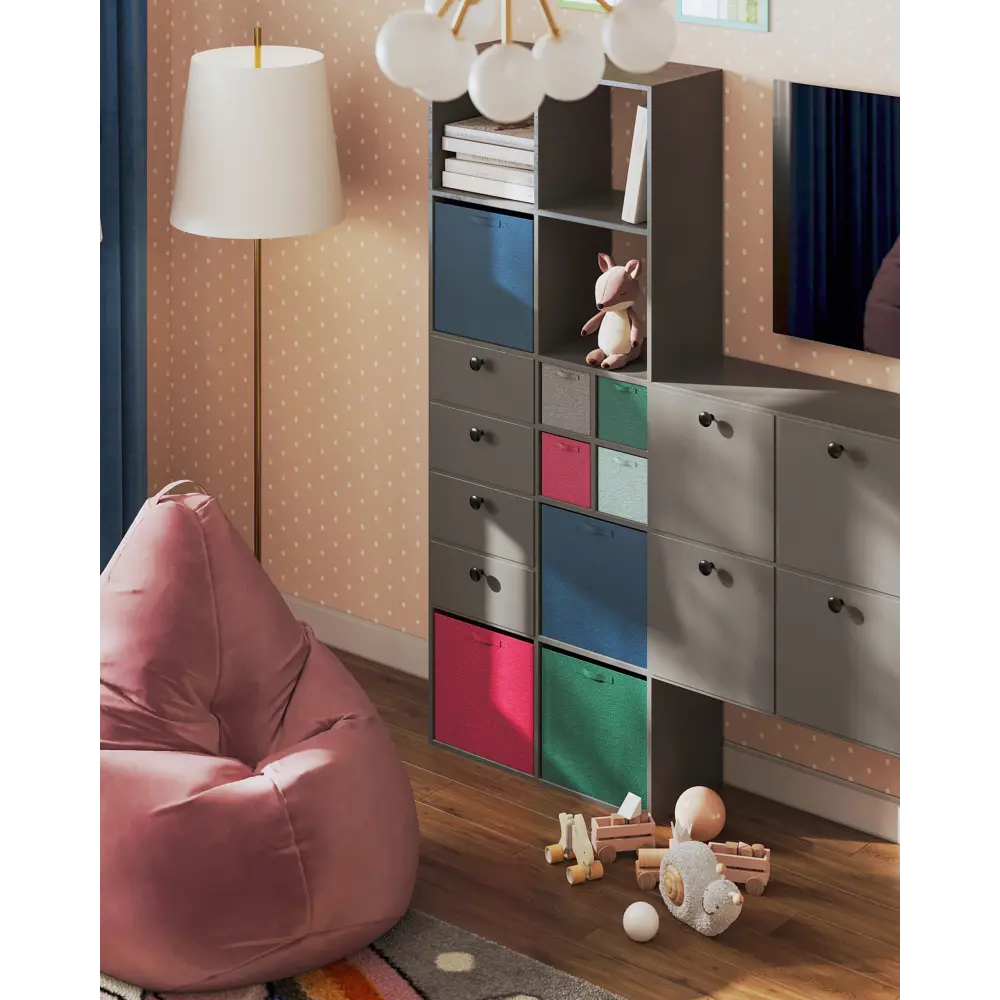 Короб Spaceo KUB для хранения без крышки 31×31×31 см 82658009 STLM-0032984 - Вид №7